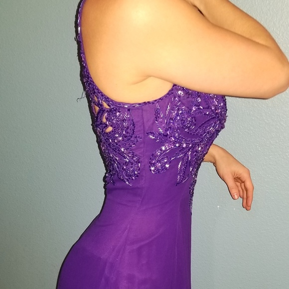 Purple formal/Prom Dress - Picture 3 of 4